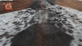 Premium Quality Tricolor Cowhide Rug Natural Hair on Leather - LeatherOn.pk