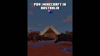 Pov: Minecraft in Australia 🇦🇺 #minecraft #memes