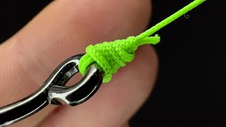 THE SIMPLE fishing knot! How to tie a palomar knot - Fishing knots for bait, hooks,