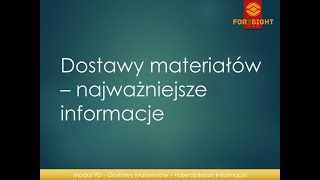 9D.Dostawy materiałów - najważniejsze informacje - darmowa próbka