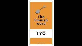 Finnish word TYÖ ("work" or "job") in example sentences