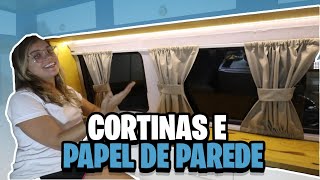 CORTINAS blackout 100% e PAPEL DE PAREDE na KOMBI Home