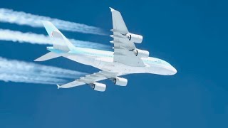 A380 View from Thousands of Meters Altitude