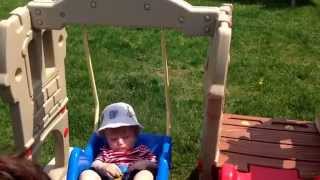 Little Tikes hide and seek swing---not sturdy!