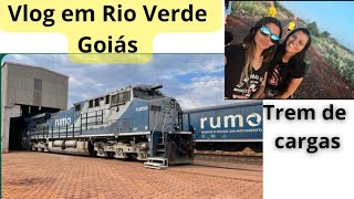 OLHA O TAMANHO DESSE TREM DE CARGA DE RIO VERDE GOIÁS