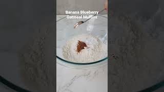 Banana Blueberry Oatmeal Muffins Recipe!