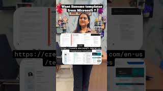 Resume templates from Microsoft