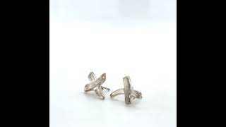 Tiffany and Co Sterling Silver Paloma's Graffiti X Earrings