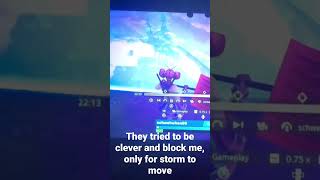 Fortnite steel walls storm damage I got lucky storm came to me #shorts