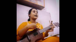 Ami Tomari Naam Gai || ukulele cover || Tithi Mukherjee || Kalika Prasad Bhattacharya ||