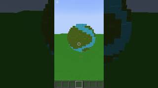 Minecraft Globe Build #shorts