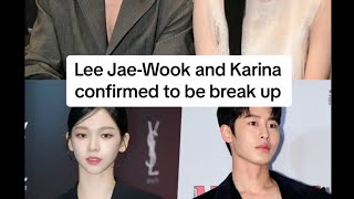 What😱they broke up ‼️#leejaewook #karina