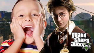 Little Kid Thinks Harry Potter and Hogwarts is Real (GTA 5 Trolling, Funny Moments)