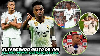 El BRUTAL GESTO de VINICIUS con MBAPPÉ para que MARQUE su DOBLETE | MBAPPÉ HABLA de VINICIUS #mbappe