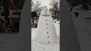 the biggest snowman  #viralvideo #viral #shortsvideo #shorts