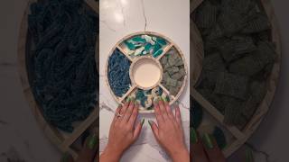 🫐ASMR Blue Candy Filling Platter🫐 #short #shorts #ytshorts  #candy #candyplatter #asmr #asmrcandy