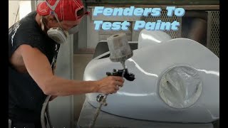 Eleanore Fenders Test Painted - ROTTEN OLD CHOP TOP 1956 VW BEETLE - 143