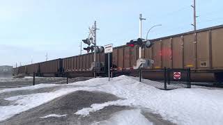 All EMD coal train on the Moorhead Subdivision