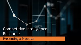 Competitive Intelligence Resources - Presentation of Proposal