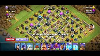 How to destroy Town Hall 13 with ICE GOLEMS and WITCHES + ZapQuake (EASY 3 STARS)