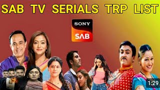 Sony Sab Week 14 Main TRP