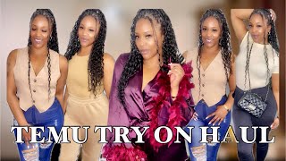 TEMU Clothing Try On Haul | Vest, Bodysuit, Robes, Jeans, Purses & Shoes