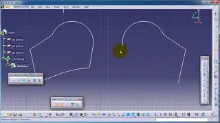 18  CATIA Beginner Tutorial  Sketch Mirror