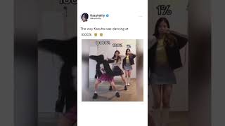 Kazuha and Eunchae funny dance || Le Sserafim Moments  #lesserafim #korean #lesserafimeunchae #kpop