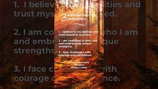 Say these powerful affirmations to boost your confidence!#positivethinking #motivationalaffirmations