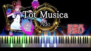 【ピアノ採譜】ONE PIECE FILM RED / Tot Musica - Ado (ウタ)