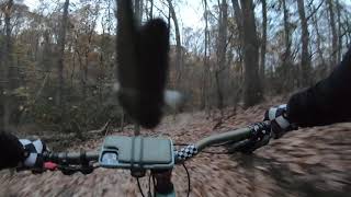 Mount Vernon mountain bike trails- another way down from the jump line to the parking lot.