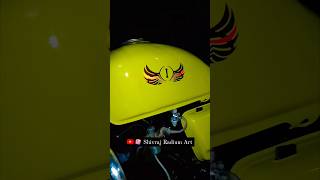 New bike logo design and radium work @shivraj_radium_art #shortvideos #shorts #viral #radium