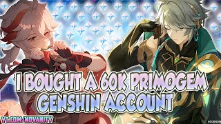 I BOUGHT A 60K PRIMOGEM GENSHIN ACCOUNT "Giveaway Account"