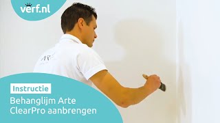 Arte Clearpro behanglijm aanbrengen | Behang instructies | Verf.nl