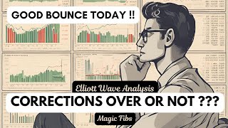 Good bounce seen today !! Corrections over or still price may decline ? Magicfibs | Nifty