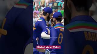 Cricket 22 - Mitchell Marsh Wicket! Ind vs Aus #shorts #hardikpandya