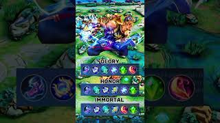 MLBB GATORKACA HERO BUILD GLORY #mobilelegends #mlbb #shorts #gatotkaca #ml #fyp