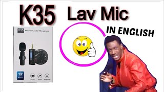 K35 wireless Lav Mic ✿ Fun Review! and "HOW TO". YES, IT WORKS!