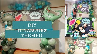 DIY DINASOURS THEMED/3RD BIRTHDAY PARTY/ GRACE Cholewinski FAM❤