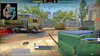 CS:GO Overpass 2 bullets 2 headshots