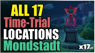 All 17 Time Trial Challenges Locations in Mondstadt | Genshin Impact [2024]