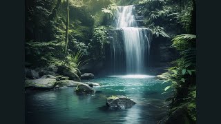 Relaxing Nature Sounds | Waterfall Ambience for Sleep | Sleep Music