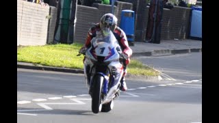 IOM TT 2022 - John McGuinness wheelie at 140mph