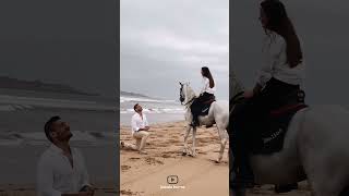 A romantic date with horses🤩|قرار عاشقانه همراه با اسب ها🤩#animals #horse #girl #love #اسب #عشق