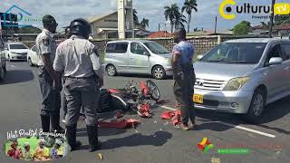 Suriname, alweer een aanrijding aan de Franchepanestraat