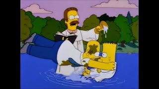 Homer wird von Flanders getauft