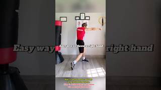 How to throw a right hand punch #boxing #boxingtraining #boõingworkout #boxingtechniques #boxinglife