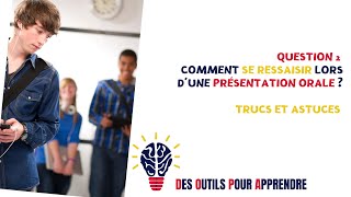 Comment reprendre le cours d'une présentation orale lorsqu'on a un trou de mémoire, une interruption