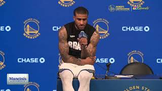 Gary Payton II Postgame Interview | Golden State Warriors lose to New York Knicks 119-112