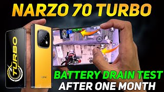 REALME NARZO 70 TURBO PUBG BATTERY DRAIN TEST | DM 7300 ENERGY PROCESSOR 🥵🔥